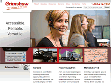 Tablet Screenshot of grimshaw-trucking.com